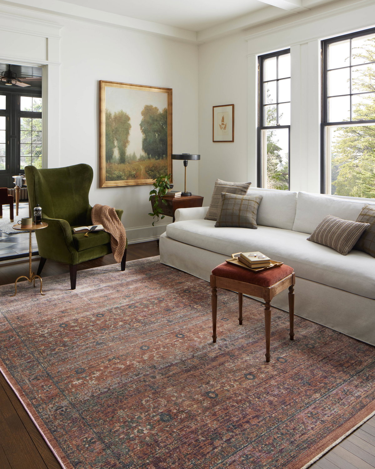 Jean Stoffer x Loloi Bradbury Rug, 1'6" length x 1'6" width View 3