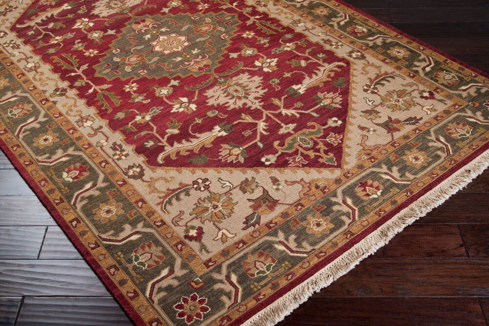 Soumek Handmade Rug, by Surya, 3' length x 2' width