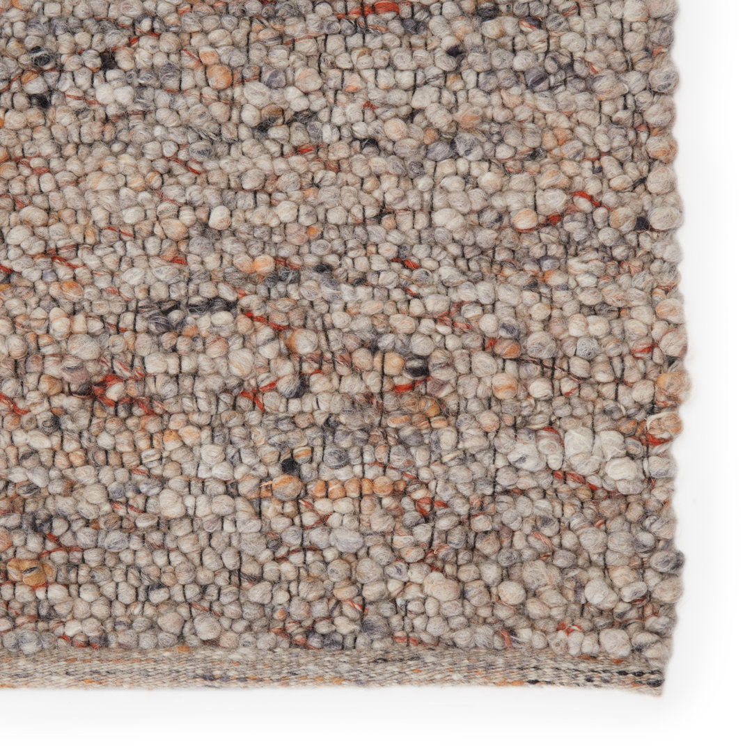 Jaipur Living Hadren QTM02 Handmade Solid Light Gray and Tan Area Rug (5'x8') large image 