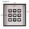 Geode Linen Shadow Box, Sculptural Wall Art by Uttermost, 21.62" width x 21.62" height x 2.37" depth thumbnail 3