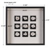 Geode Linen Shadow Box, by Uttermost, 1'9.62" width x 1'9.62" height x 2.37" depth thumbnail 3