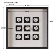 Online Designer Bathroom Geode Linen Shadow Box