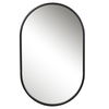 Varina Minimalist Black Oval Mirror, by Uttermost, 20" width x 32" height x 1.5" depth thumbnail 1