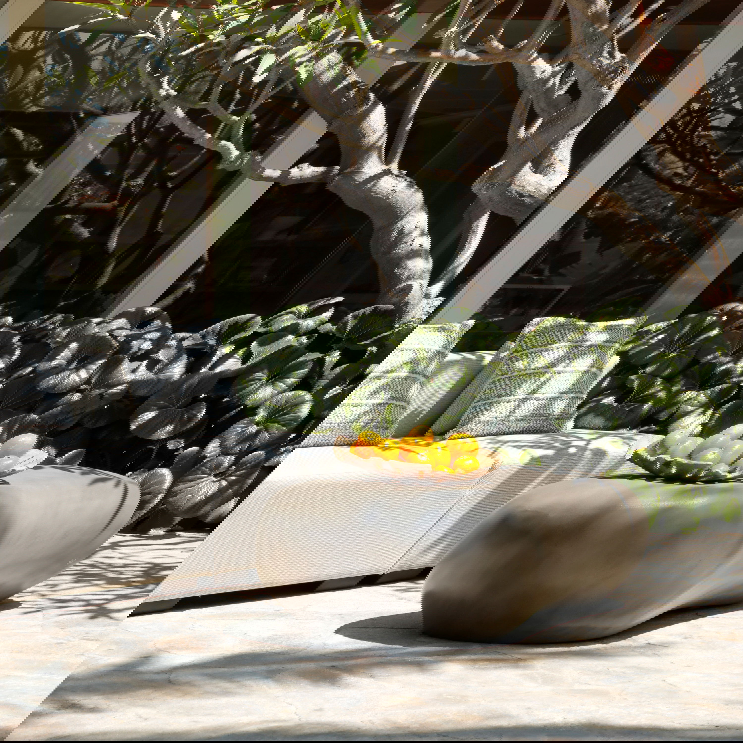 Sicilly Pebblestone Dark Grey, Coffee Table by Dovetail, 61.25" width x 17" height x 31.5" depth View 7