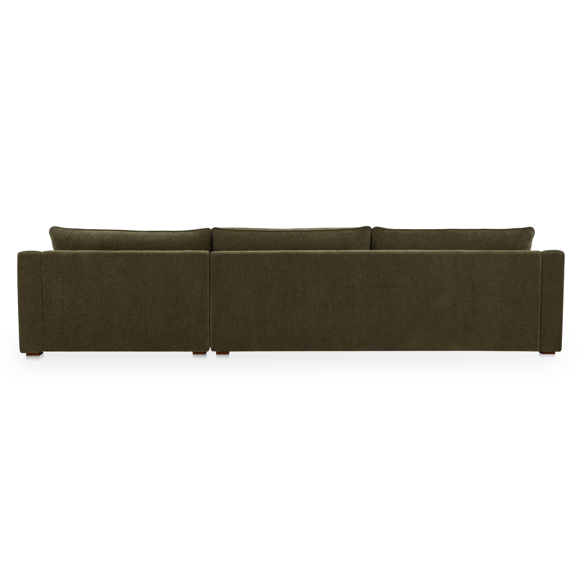 Farrow Sectional Cedar Green Right, Sectional Sofa by Moe's Home, 130.5" width x 31.75" height x 61.5" depth View 4