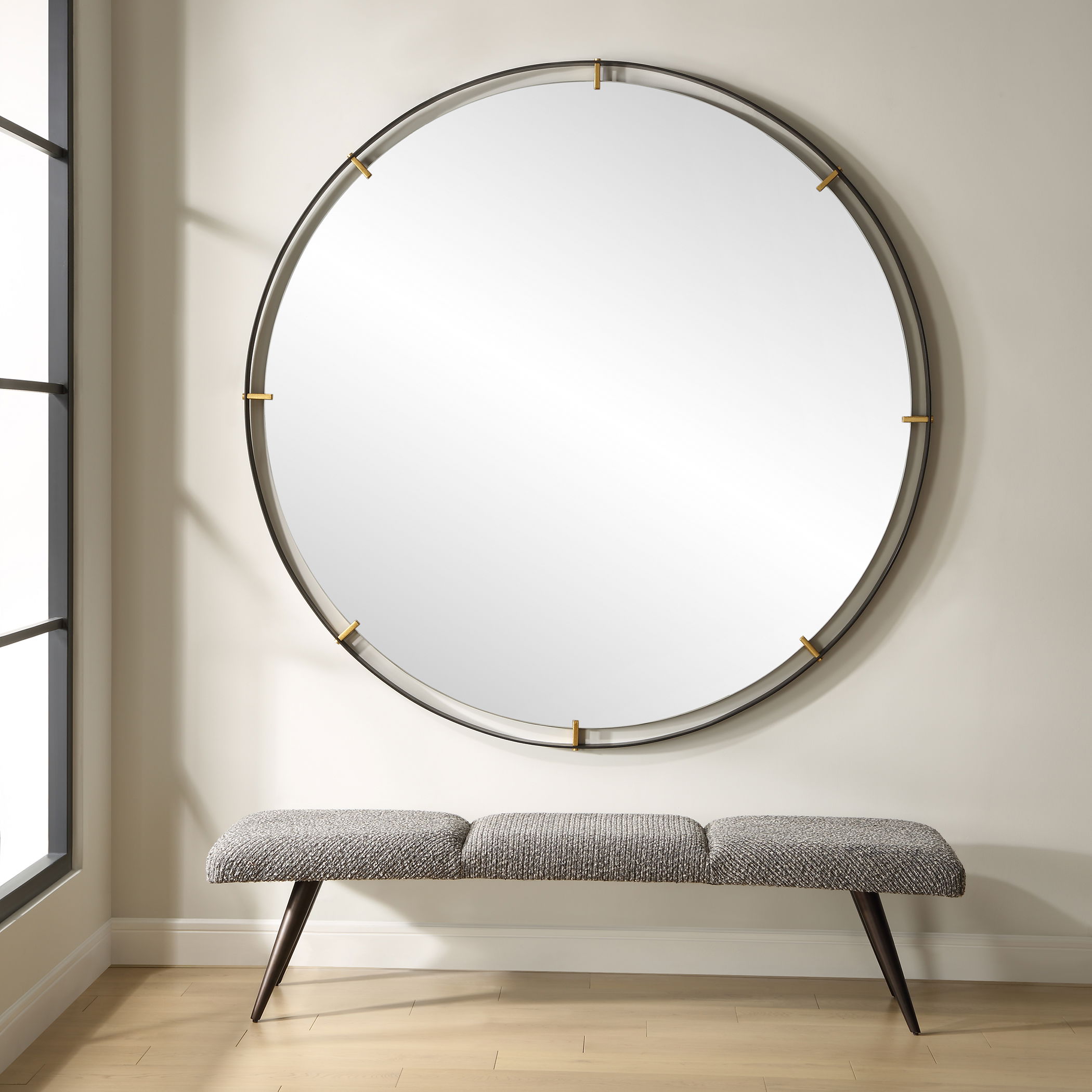 Grand Pendulum Round Mirror large image 