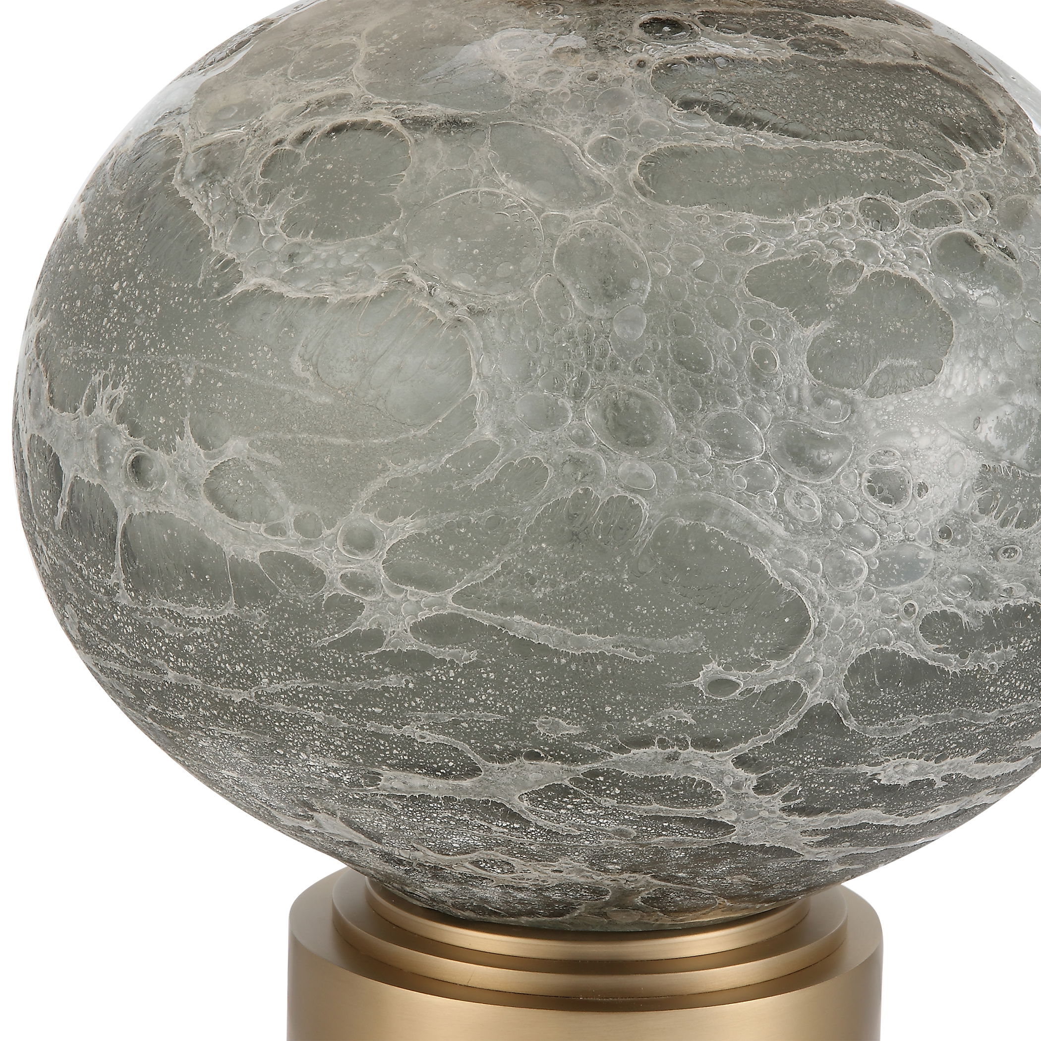 Lunia Gray Glass Table Lamp large image 