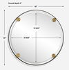 Radius Round Bronze Iron Mirror thumbnail 2
