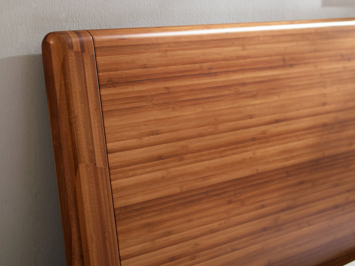 Ventura Cal King Platform Bed, Amber, by Greenington, 91.25" length x 76.5" width x 39.5" height View 10