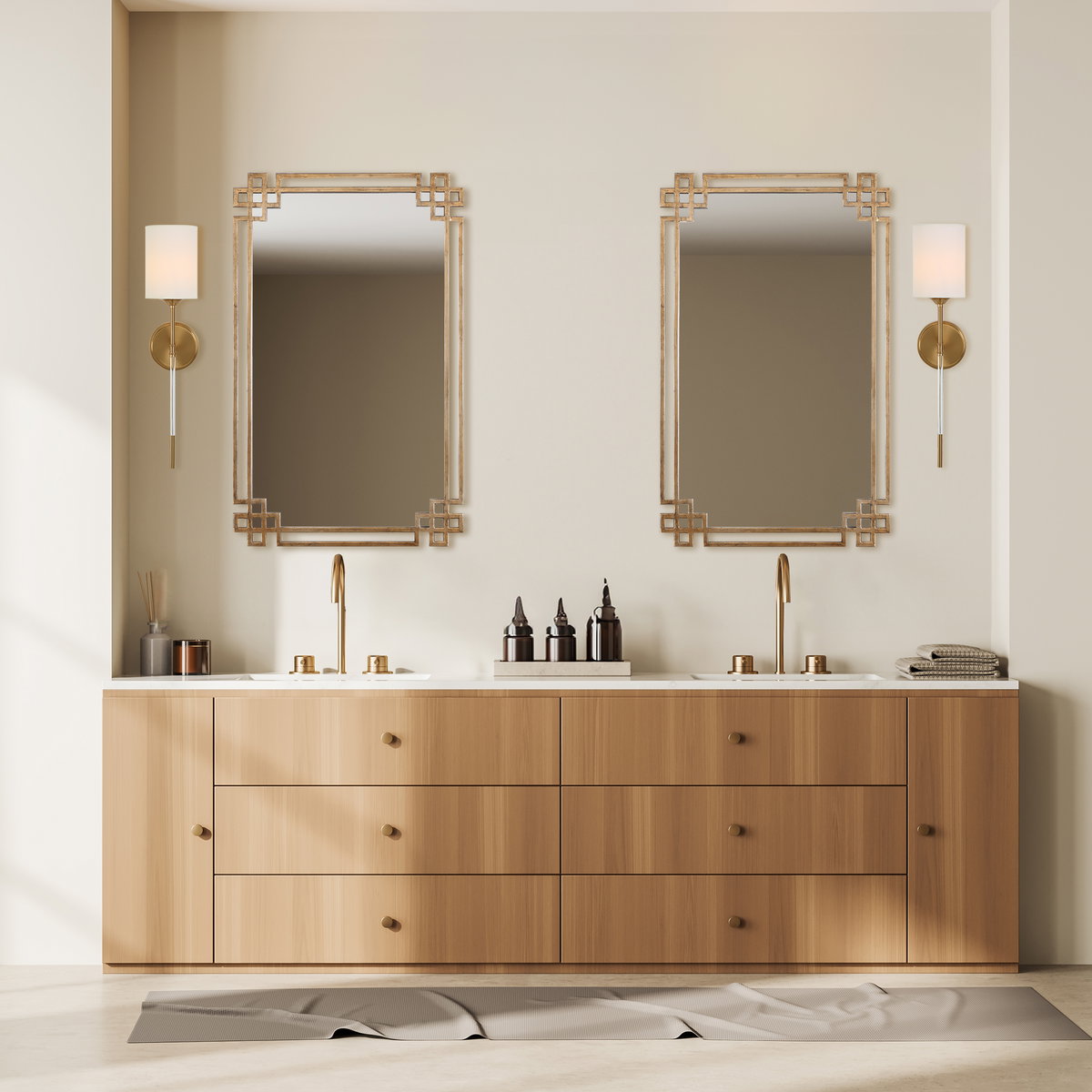 Devoll Antique Gold Mirror, by Uttermost, 1'10.75" width x 3'0.62" height x 1" depth View 2