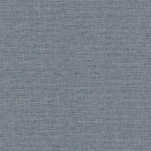 Silk Linen Weave Navy Wallpaper