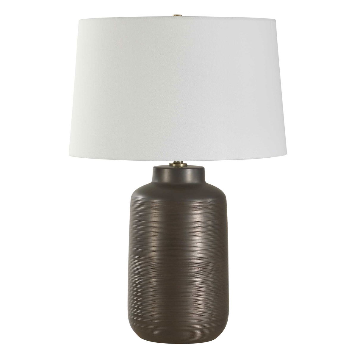 Calderone Bronze Table Lamp, by Uttermost, 18" width x 26.75" height x 18" depth View 5