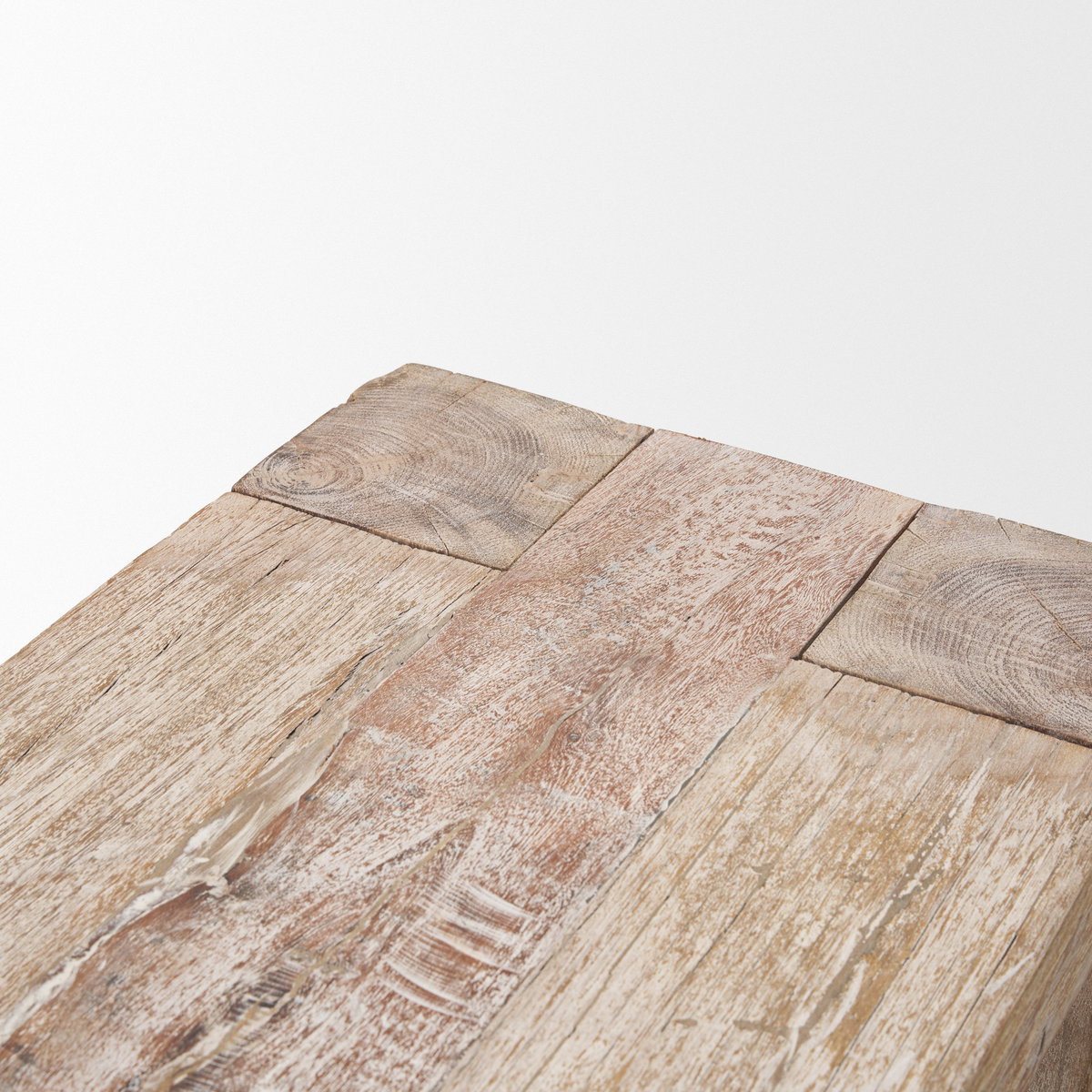 McArthur Whitewash Reclaimed Wood Console Table, by Mercana, 55" length x 16" width x 30" height View 8