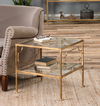 Genell Gold Cube Table, Furniture by Uttermost, 19" width x 19.25" height x 19" depth thumbnail 2