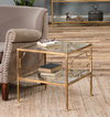 Genell Gold Cube Table, Side & End Table by Uttermost, 19" width x 19.25" height x 19" depth thumbnail 2