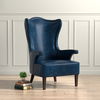 Drake Distilled Leather Chair, Blue thumbnail 12