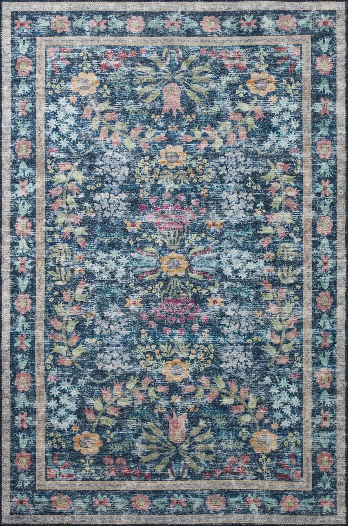 Rifle Paper Co. x Loloi Maison Rug, 2'6" length x 7'6" width View 1