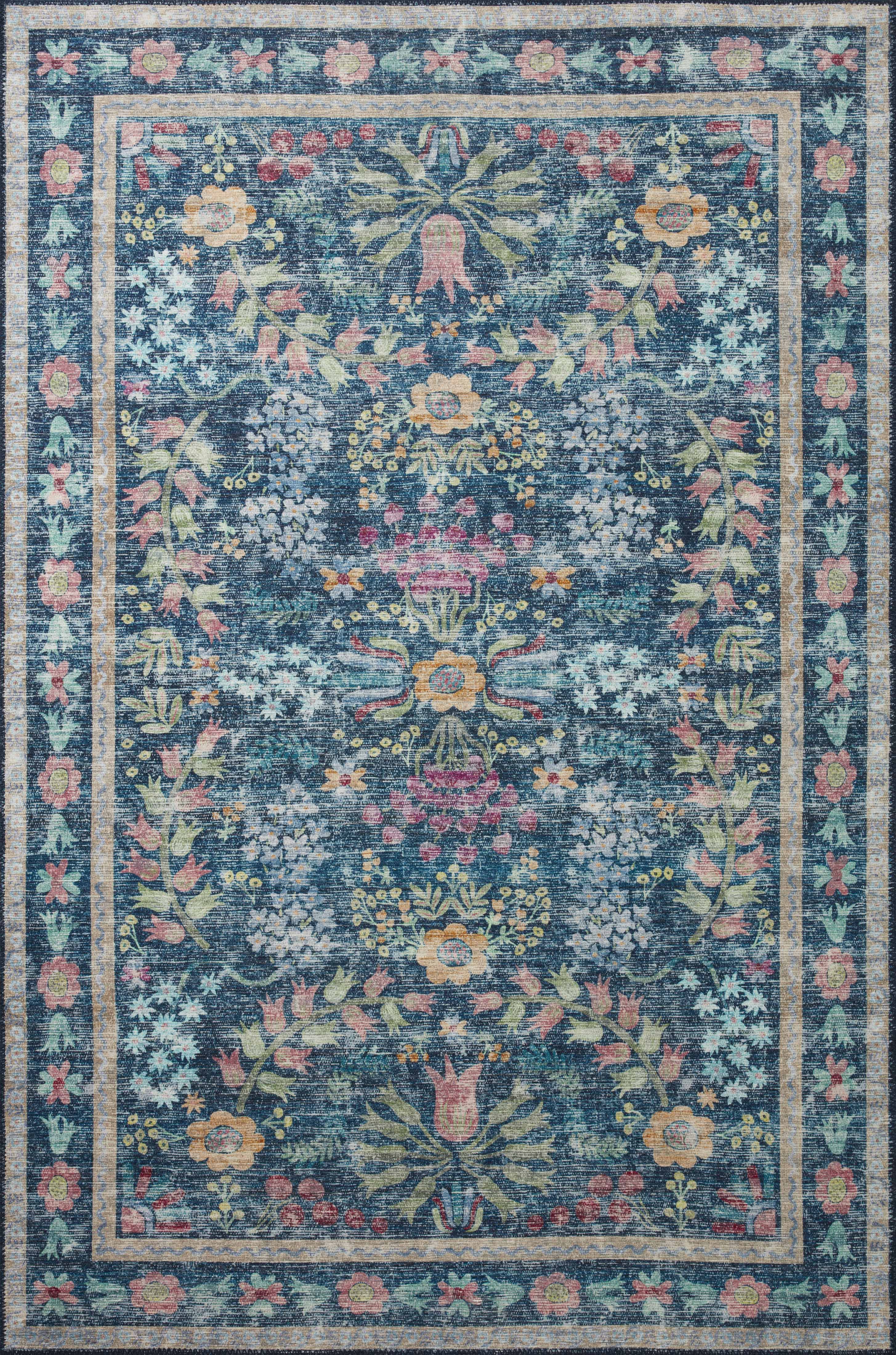 Rifle Paper Co. x Loloi Maison Rug, 5' length x 7'6" width View 1