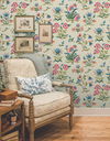 Heirloom Floral Taupe & Multi Peel & Stick Wallpaper thumbnail 1