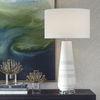 Santino Crackled Ivory Table Lamp thumbnail 1