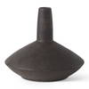 Rylee 6.9H Dark Brown Ceramic Vase, by Mercana, 7.87" length x 7.87" width x 6.89" height thumbnail 1