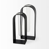 Boyer  Black Metal with Glass Set of Two Test Tube Decorative Objects, by Mercana, 5.12" length x 2.96" width x 12.01" height thumbnail 5