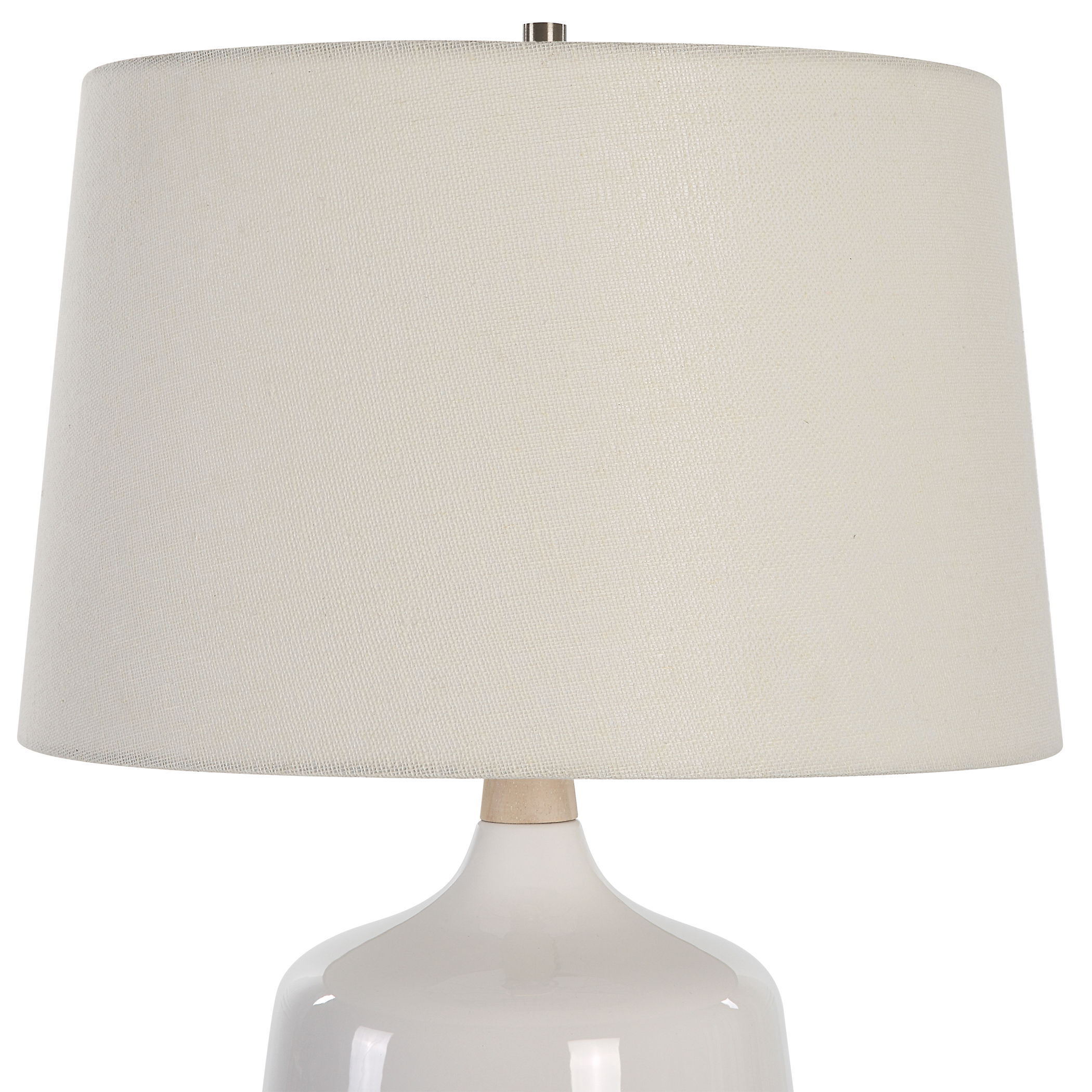 Opal Gloss White Table Lamp large image 