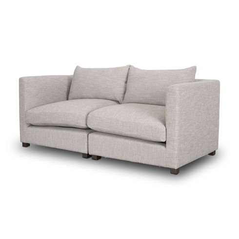 Halston 2 Piece Light Grey Sofa Set