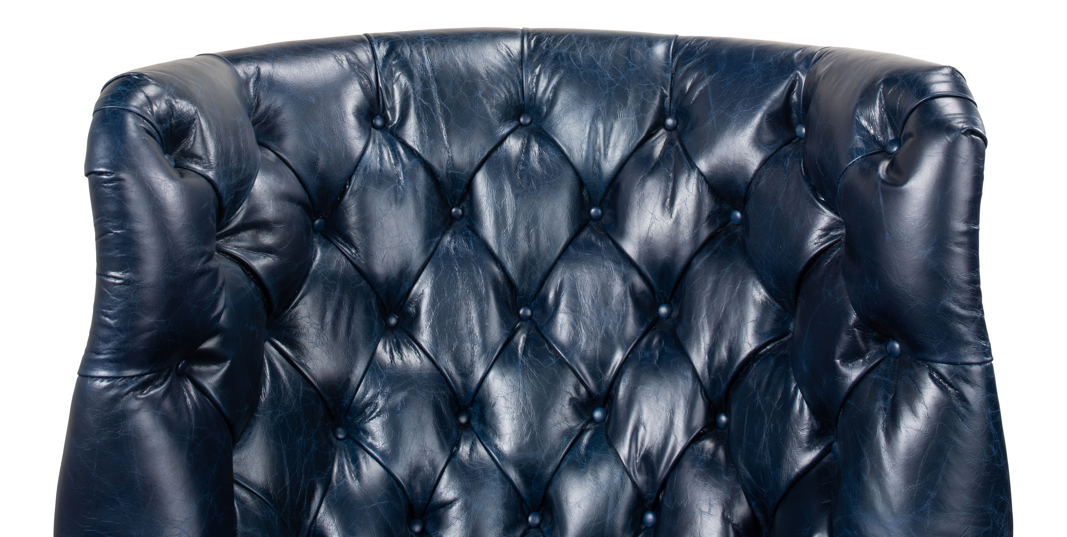 Welsh Blue Leather Chair large image 