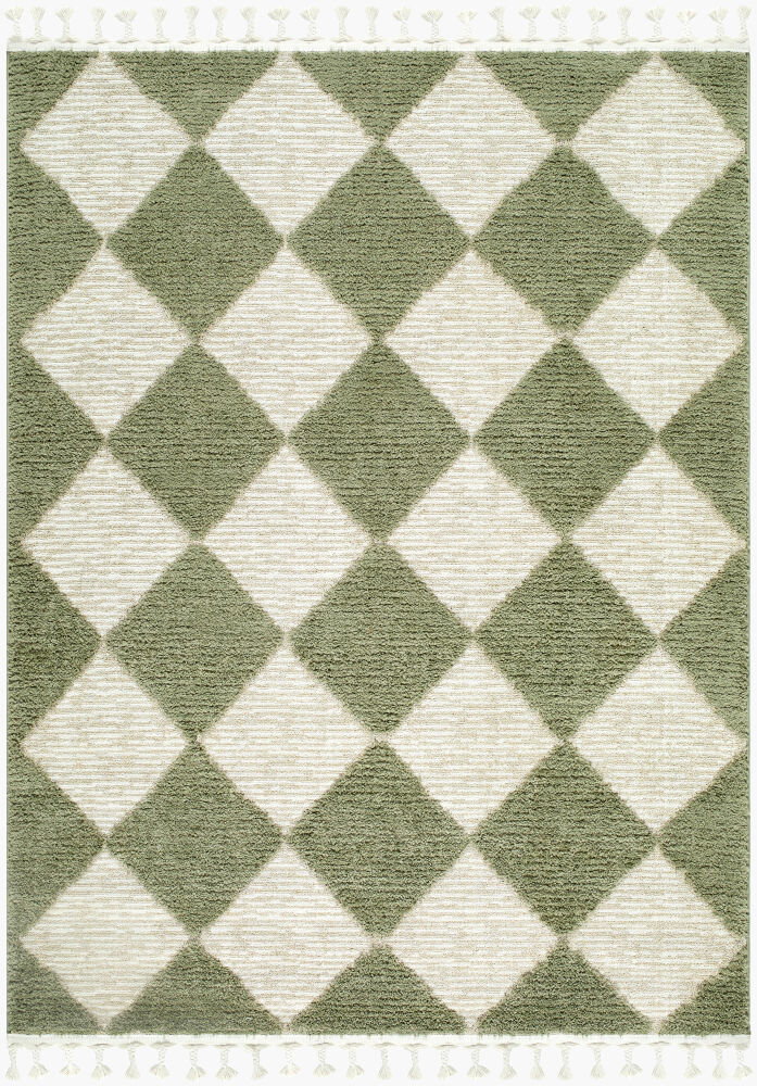Nora Machine Woven Rug, by Surya, 1'3.75" length x 1'3.75" width