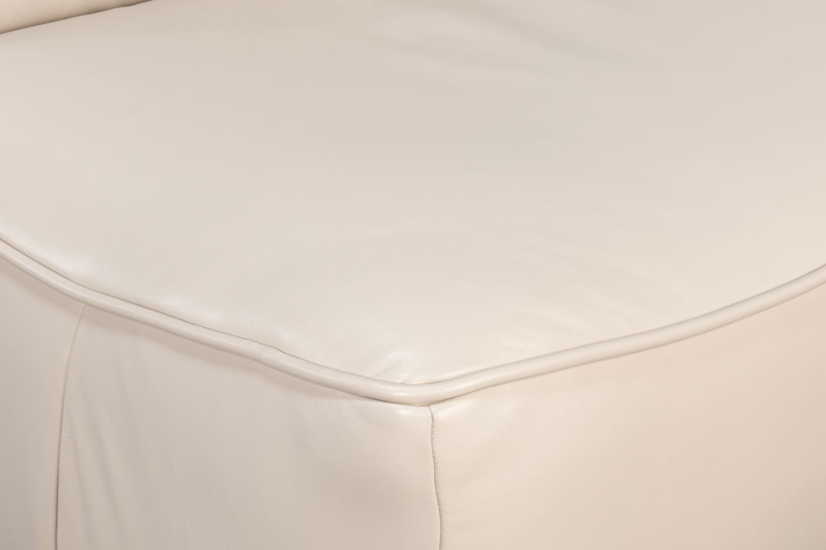 Kennett Swivel Chair Crystal White Leath, by Sarreid, 3' length x 2'9" width x 2'9" height View 5