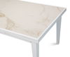 Rect. Extension Dining Table, White, by Sarreid, 81" length x 41" width x 2" height thumbnail 5