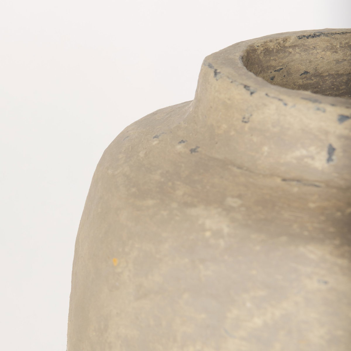 Bala Large Gray Paper Mache Vase, by Mercana, 12" length x 12" width x 18" height View 7