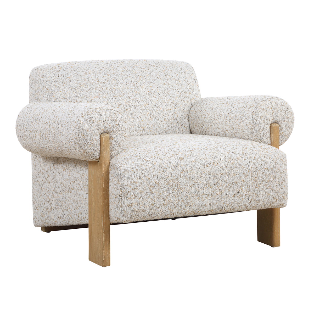 Juncture Upholstered Accent Chair, by Uttermost, 38.25" width x 28.5" height x 34.5" depth View 1
