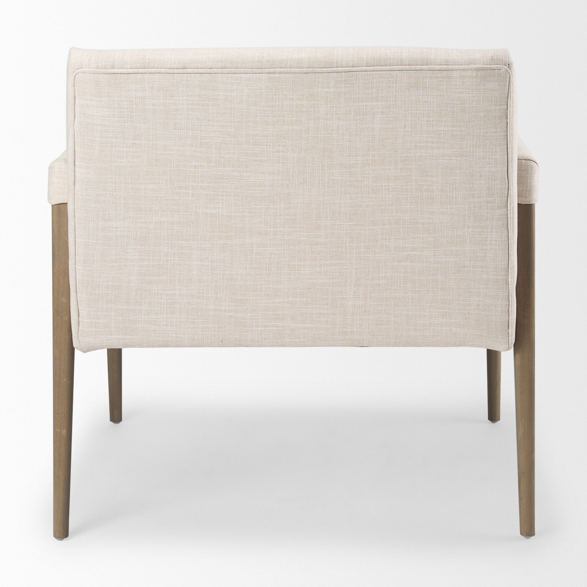 Palisades Cream Upholstery with Solid Wood Accent Chair large image 