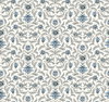 Vintage Blooms Blue Wallpaper, by York Wall, 27' length x 2'3" width x 0.02" depth thumbnail