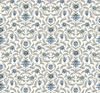 Vintage Blooms Blue Wallpaper thumbnail 0
