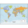 Dry Erase Map Of The World Giant Wall Decals, by York Wall, 2' length x 1'5.5" width x 0.02" depth thumbnail
