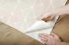 Double Diamonds Off White Peel & Stick Wallpaper, by York Wall, 20' length x 2'3" width x 0.02" depth thumbnail 6
