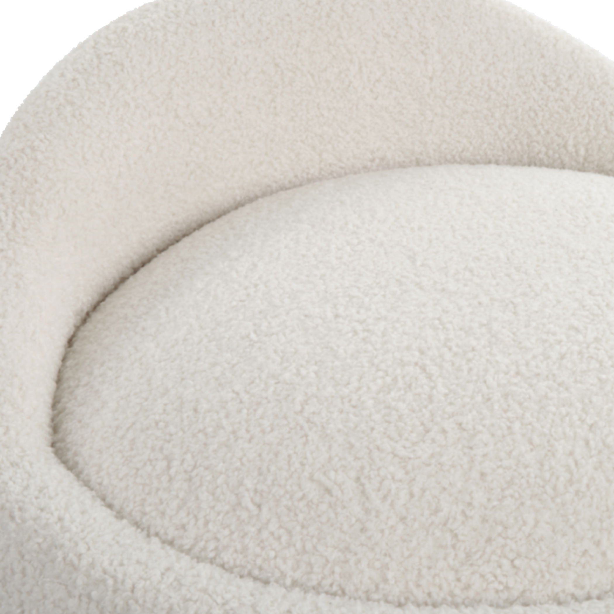 Swirl Swivel Sheepskin Ottoman large image 