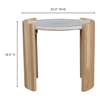 Dala Side Table White thumbnail 6