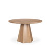 Jovani 48' Solid Light Brown Mango Wood Round Dining Table, by Mercana, 48" length x 48" width x 30" height thumbnail 1