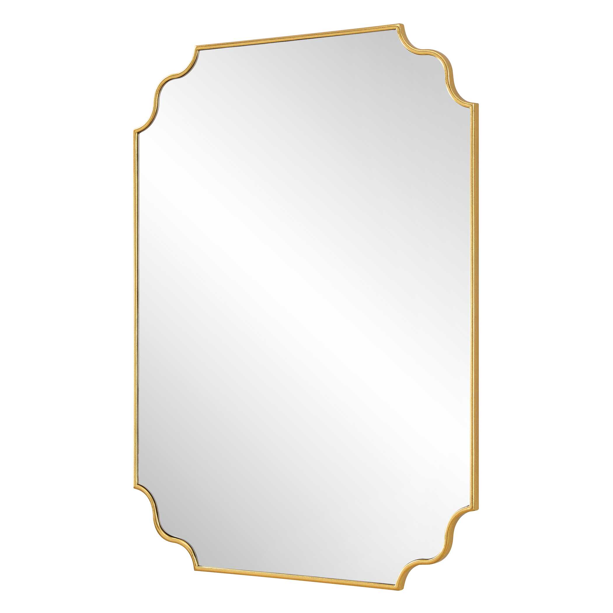 Lennyn Gold Vanity Mirror, by Uttermost, 30" width x 40" height x 0.75" depth View 5
