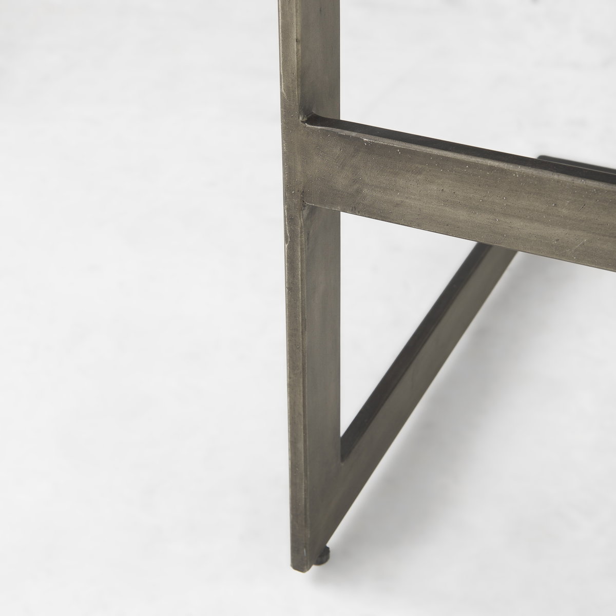 Kiran Backless 30in Seat Bar Stool | Brown Wood with Antique Nickel, Counter & Bar Stool by Mercana, 17" length x 17" width x 30" height View 9