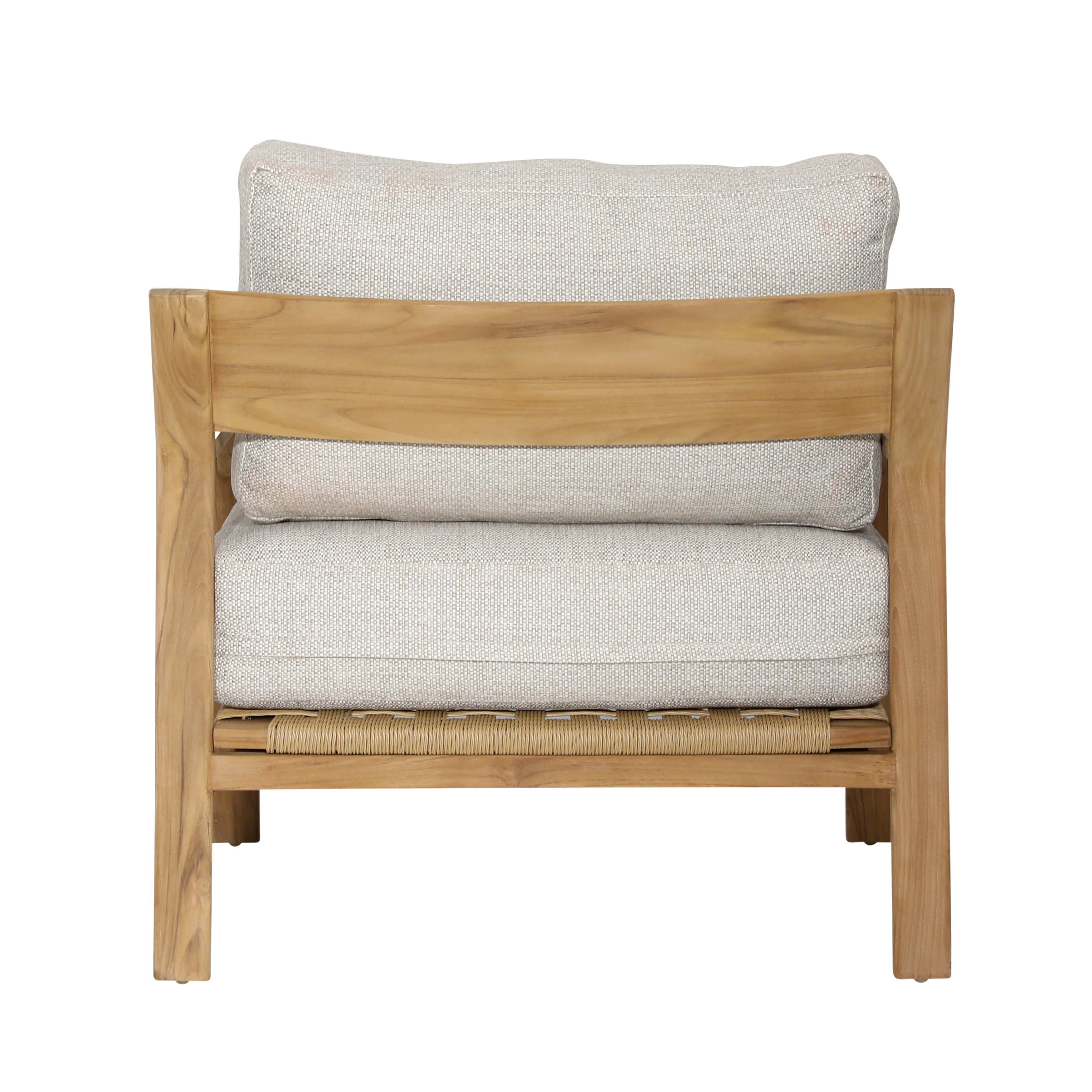 Lexy Outdoor Occasional Chair Taupe, Accent Chair by Dovetail, 32" width x 27" height x 32" depth View 4