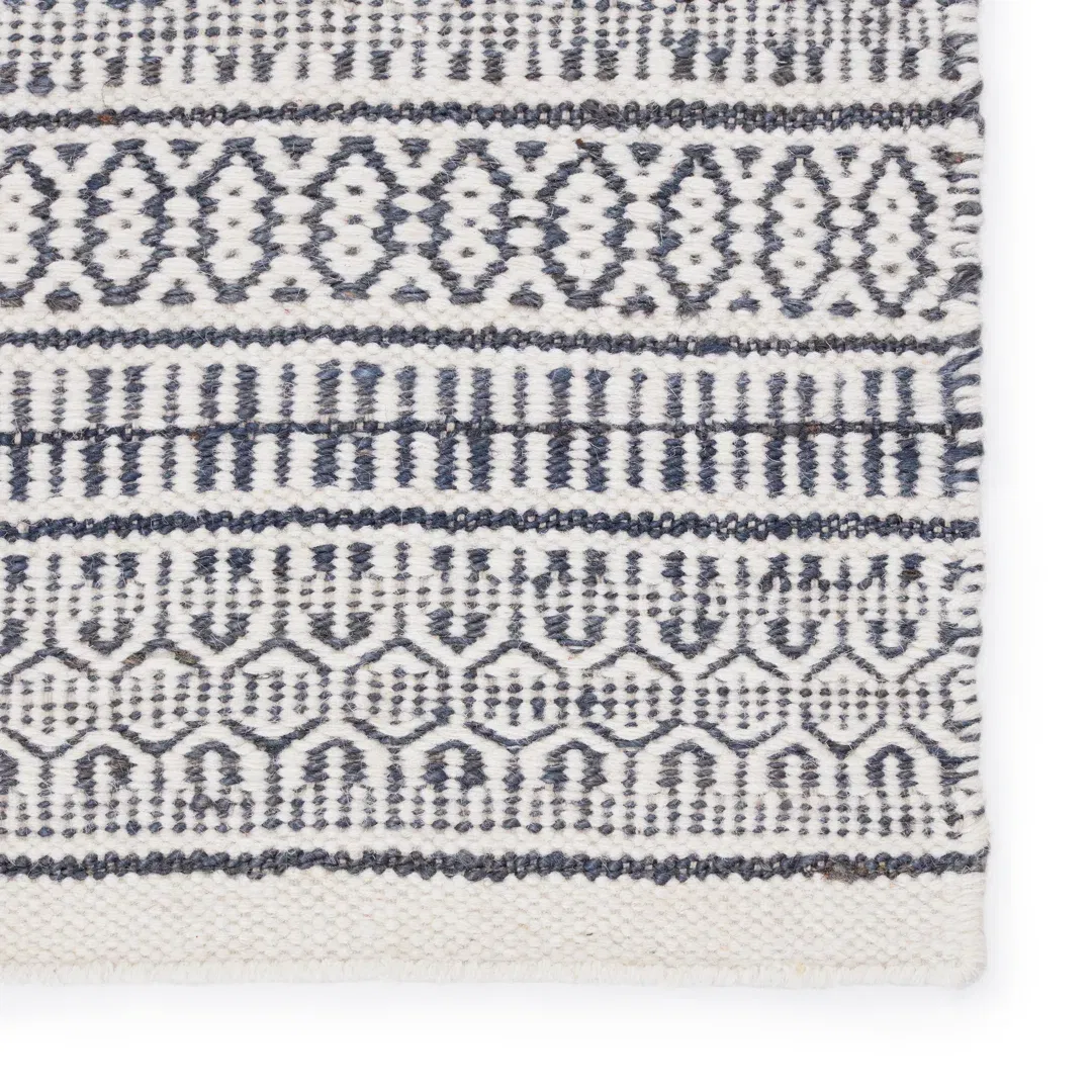 Galway Natural Trellis Slate/ Ivory Area Rug large image 