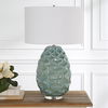 Laced Up Sea Foam Glass Table Lamp thumbnail 3