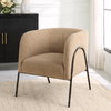 Jacobsen Tan Shearling Barrel Chair, Accent Chair by Uttermost, 28" width x 29" height x 27" depth thumbnail 2