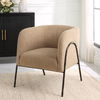 Jacobsen Tan Shearling Barrel Chair thumbnail 1