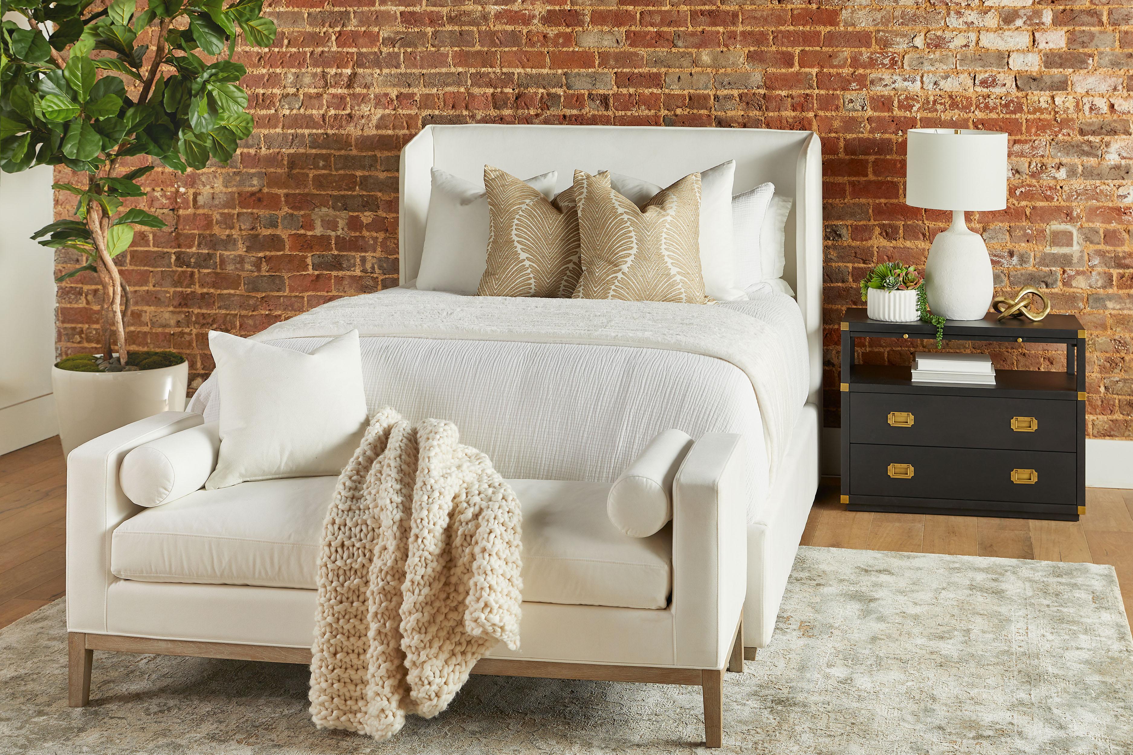Keaton Upholstered Bench large image 